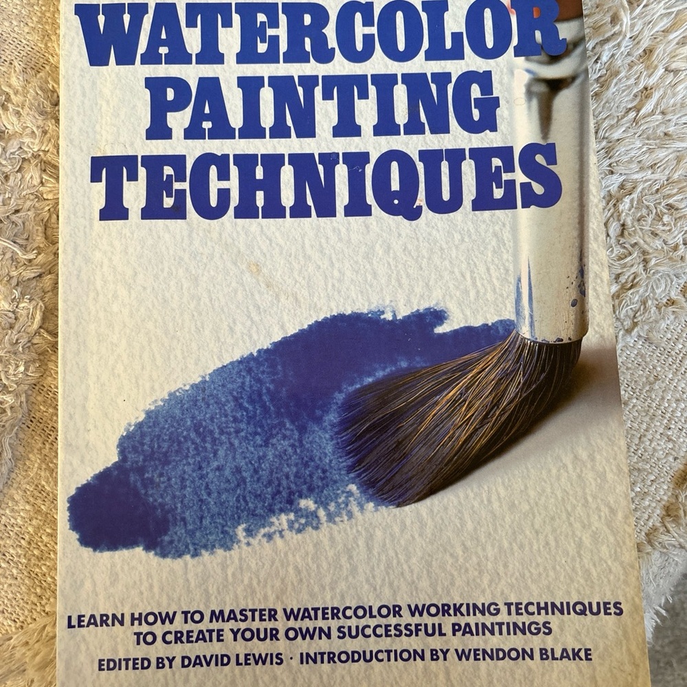 Watercolor Painting Techniques Book Most Comprehensive, 90s EXC COND